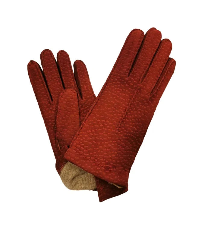 Guanto donna in pecary Pelletteria Allegrini g304d melograno