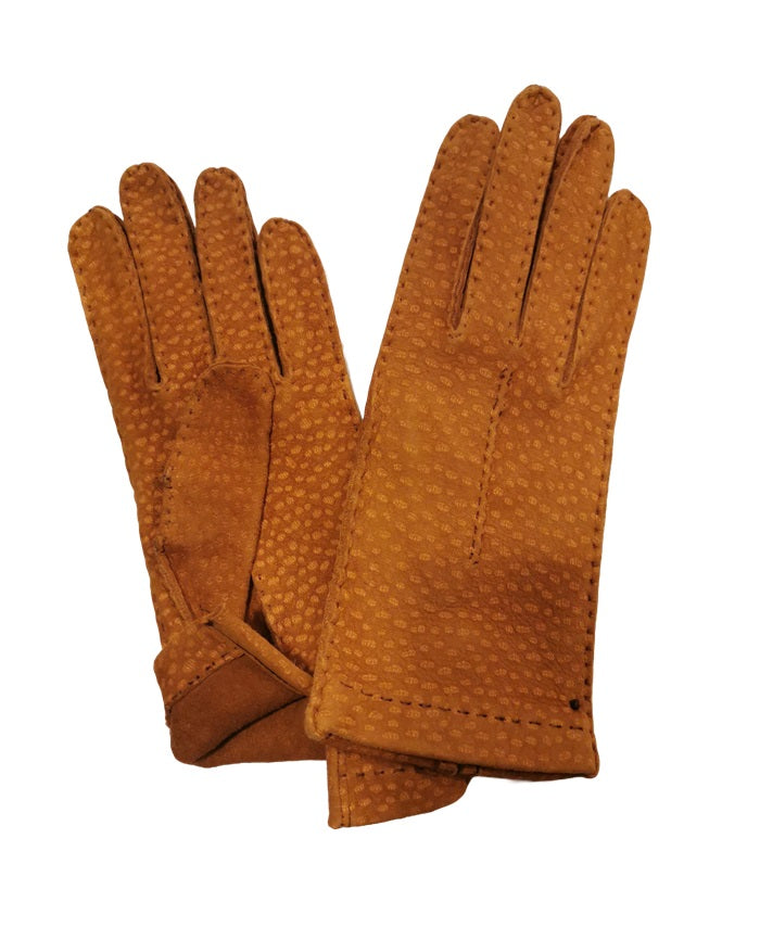 Guanto donna in pecary Pelletteria Allegrini g304SF Tabacco