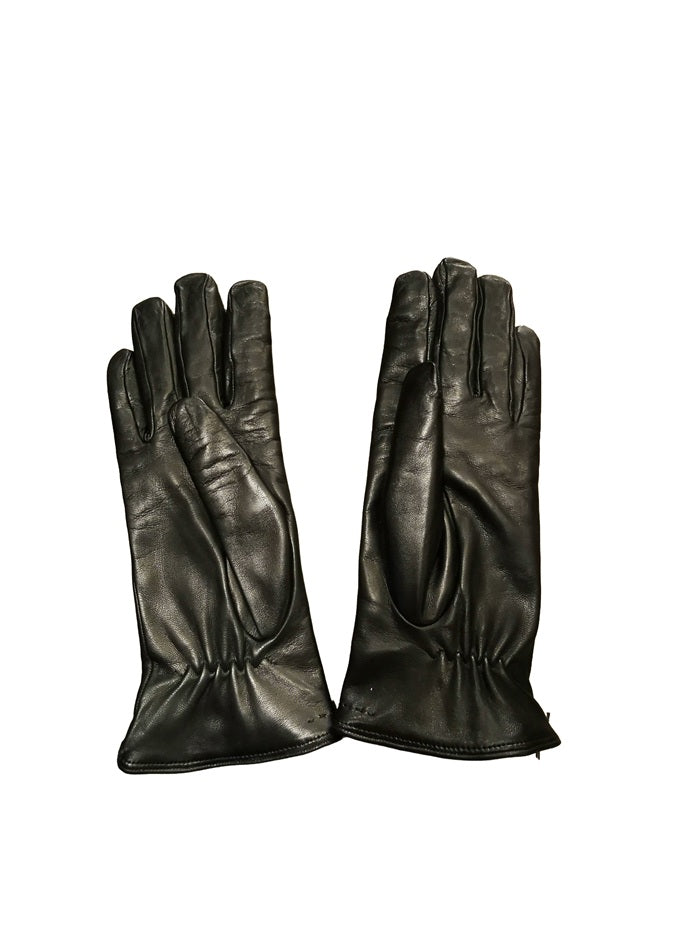 Guanto donna in pelle con dettaglio cuciture Pelletteria Allegrini G4758 Nero