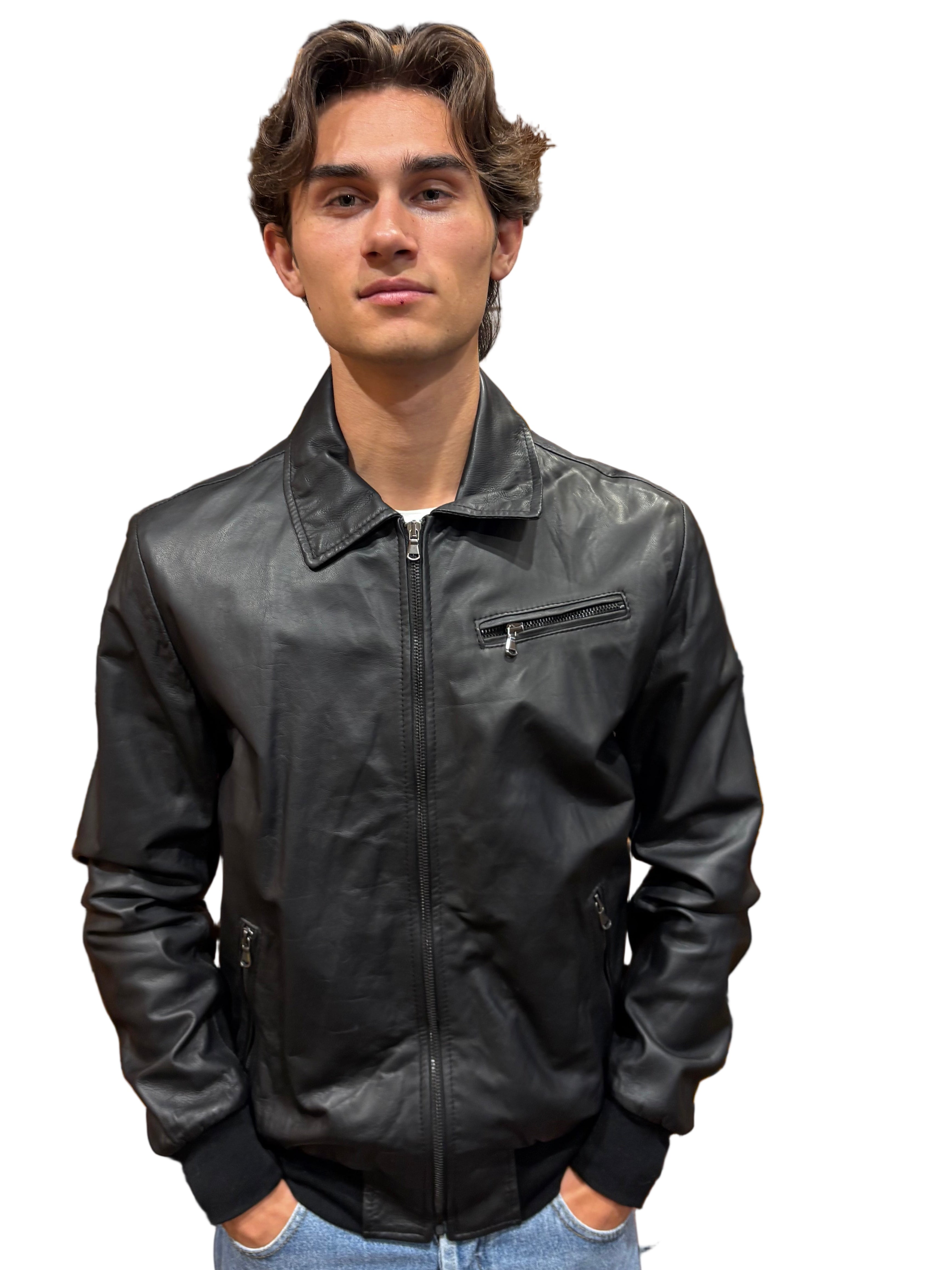 Red2 Jap Nappa Men's Leather Jacket