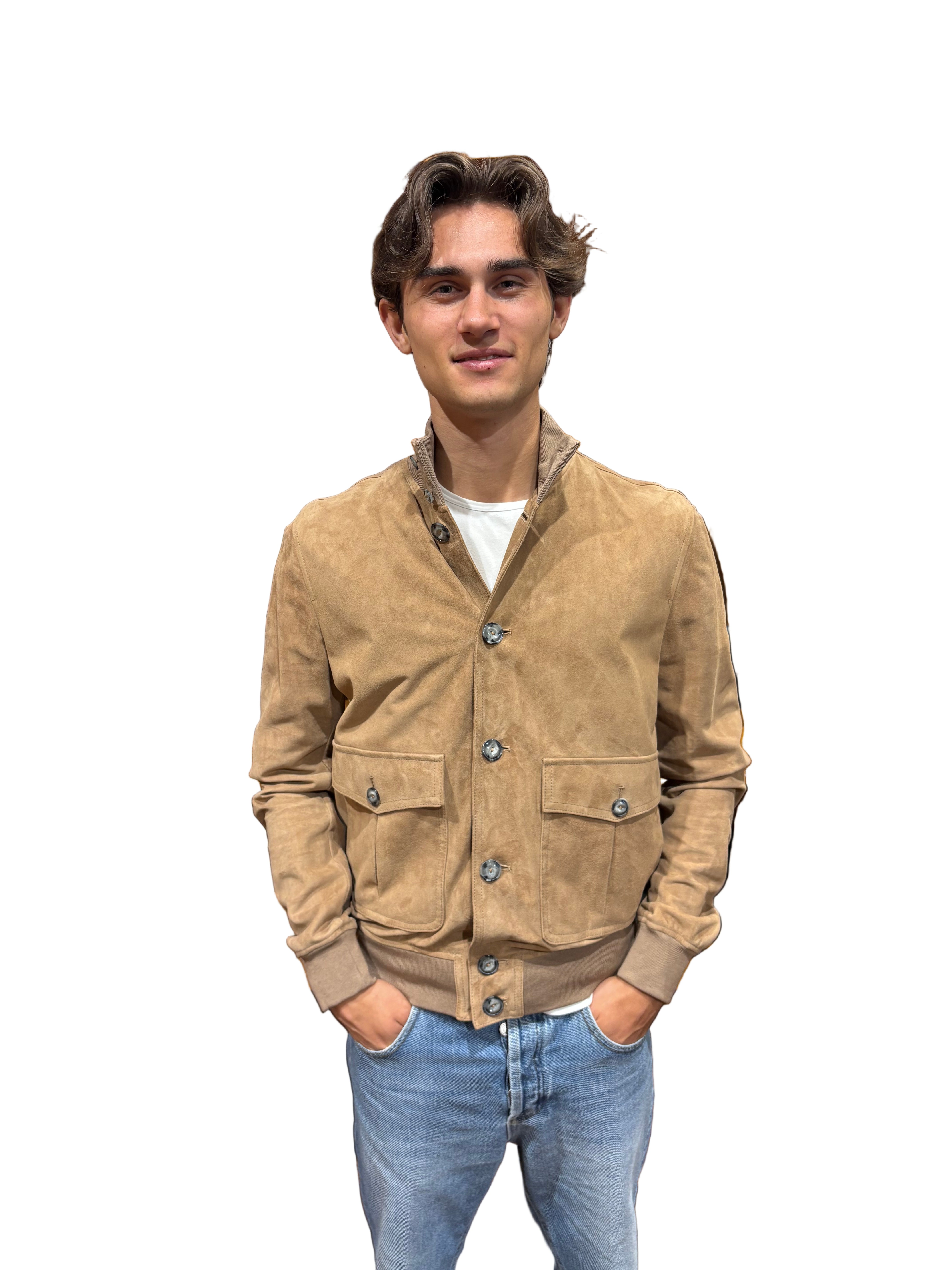 suede jacket leather goods allegrini rinaldo biscotti