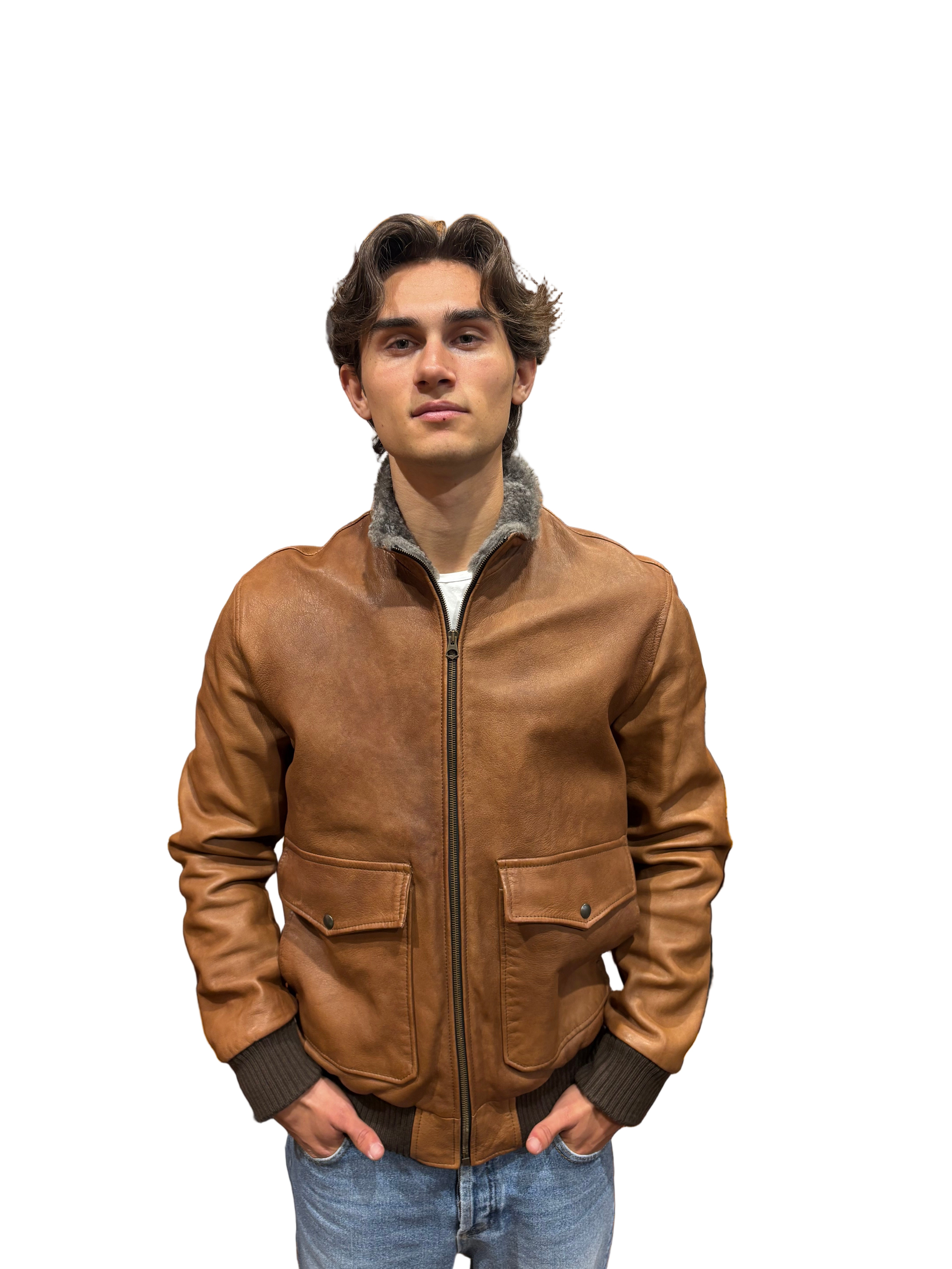 leather jacket with fur collar leather goods allegrini bentivoglio leather