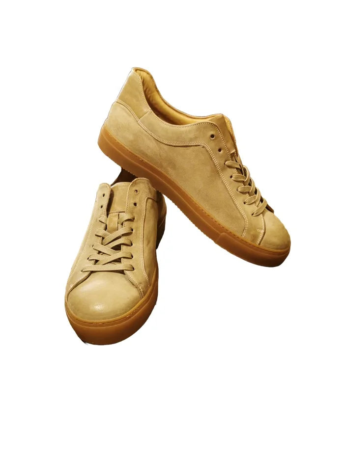 Sneakers in pelle effetto camoscio MELO