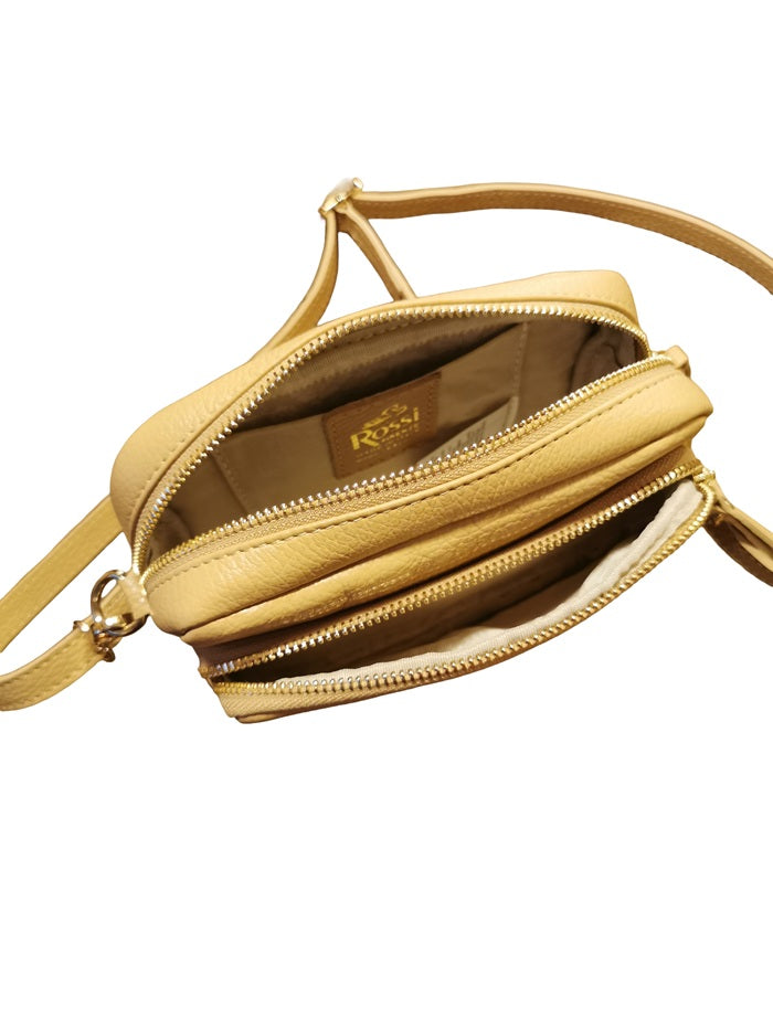 Borsa in pelle martellata Bruno Rossi ML161 Biscotto