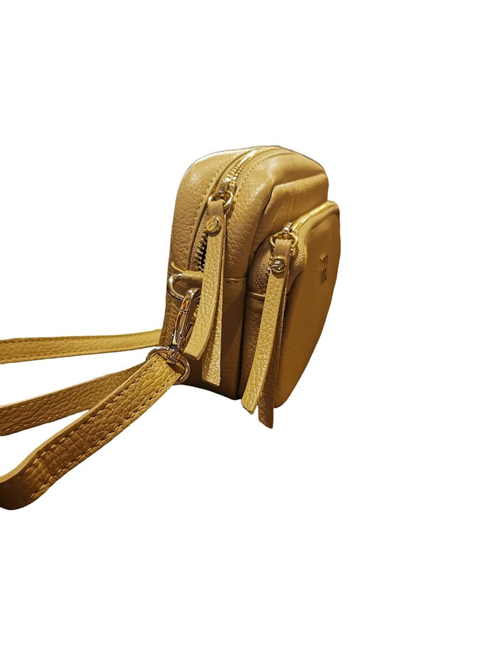 Borsa in pelle martellata Bruno Rossi ML161 Biscotto