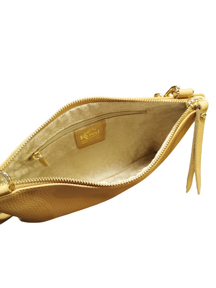 Pochette in pelle martellata Bruno Rossi ML226 Biscotto