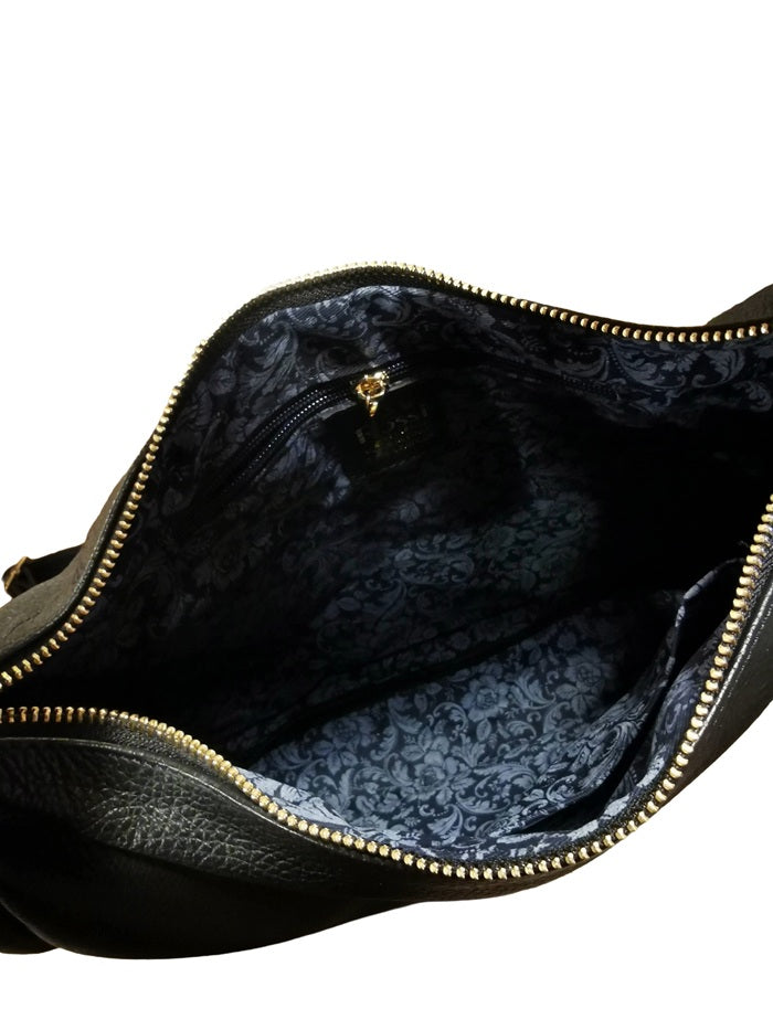 Borsa in pelle con nodo ML227/G Nero