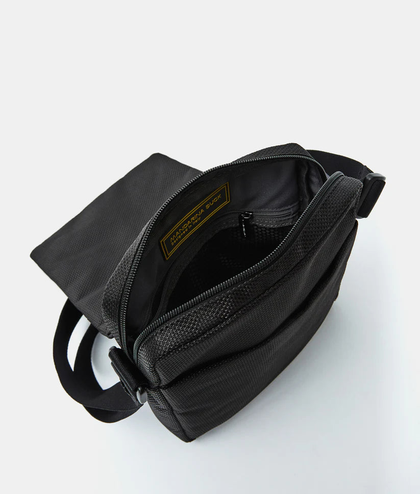 Mandarina Duck Zephyr Fabric Shoulder Bag P10OTT02 Black