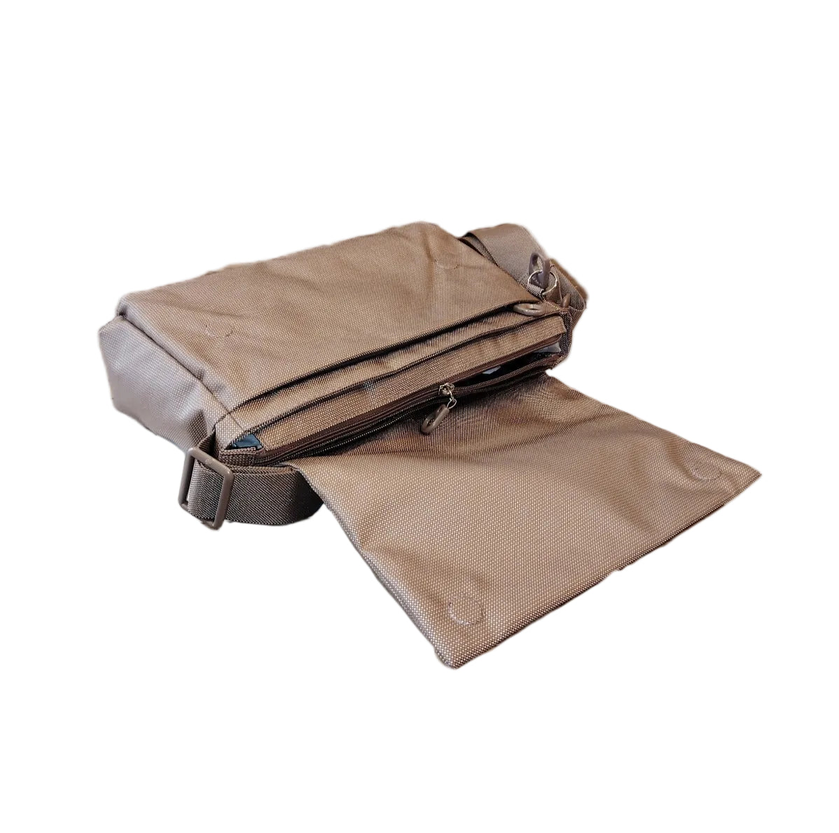 Tracolla c/patta in tessuto MD Mandarina Duck P10QMT28 Taupe