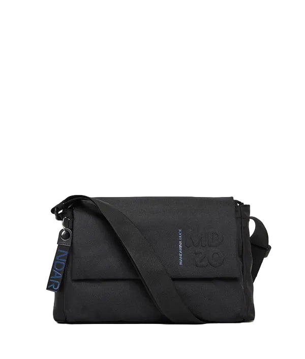 Tracolla c/patta in tessuto MD Mandarina Duck P10QMT28 Nero