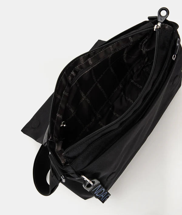 Tracolla c/patta in tessuto MD Mandarina Duck P10QMT28 Nero