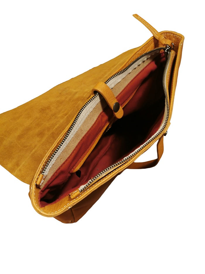 Zaino in pelle Bruno Rossi R22 Biscotto