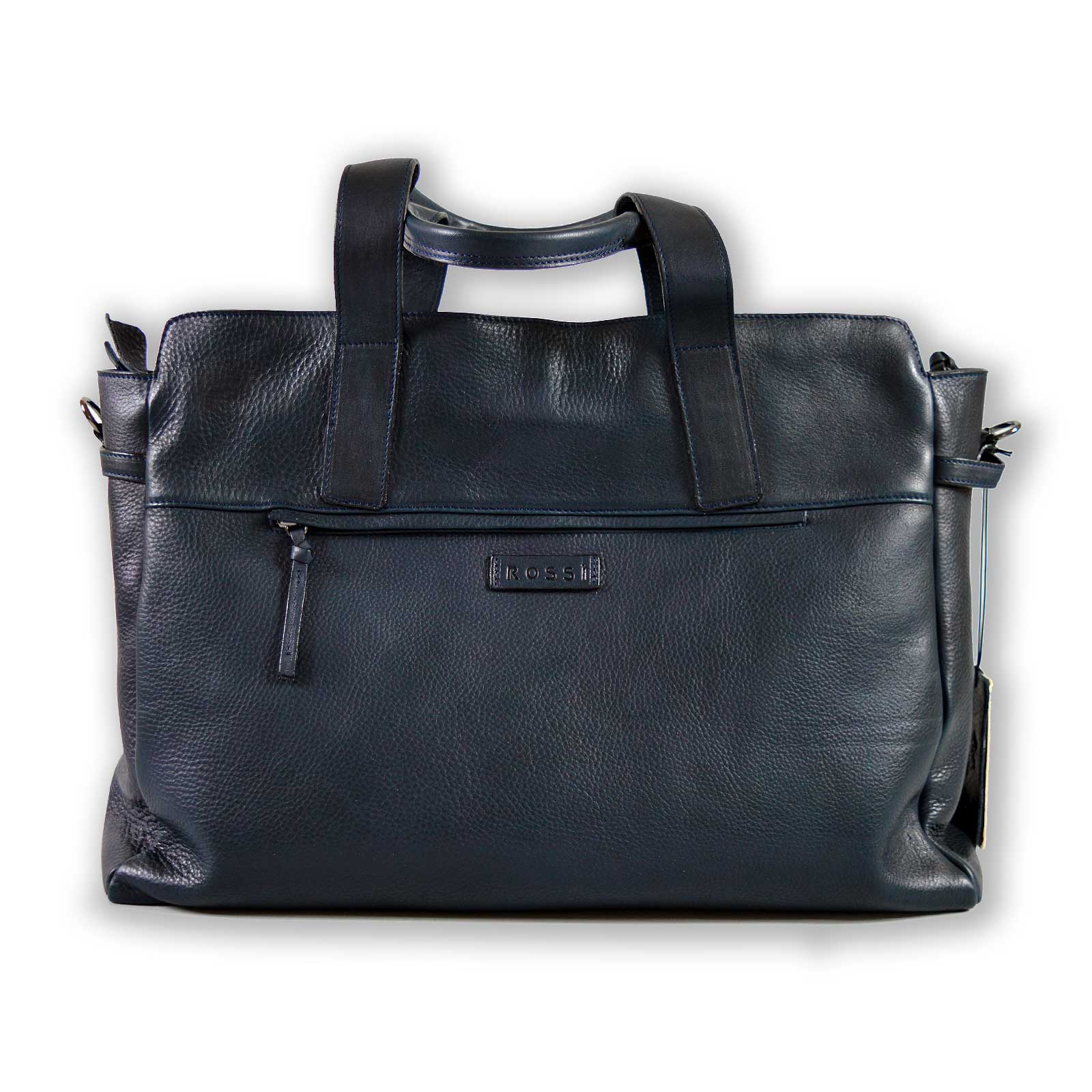 Borsone da viaggio in pelle Bruno Rossi R261 nero