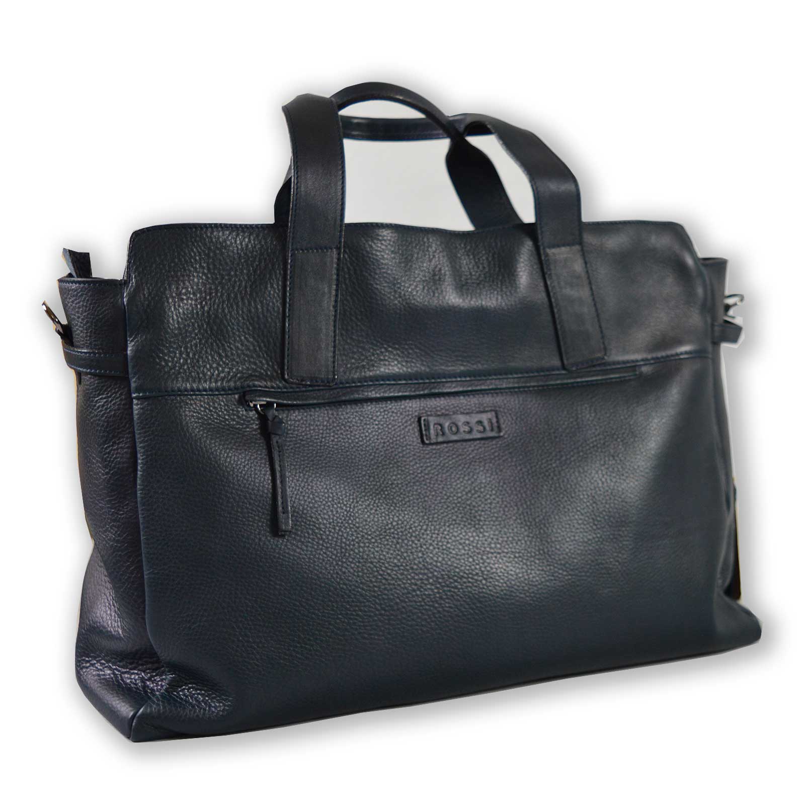 Borsone da viaggio in pelle Bruno Rossi R261 nero