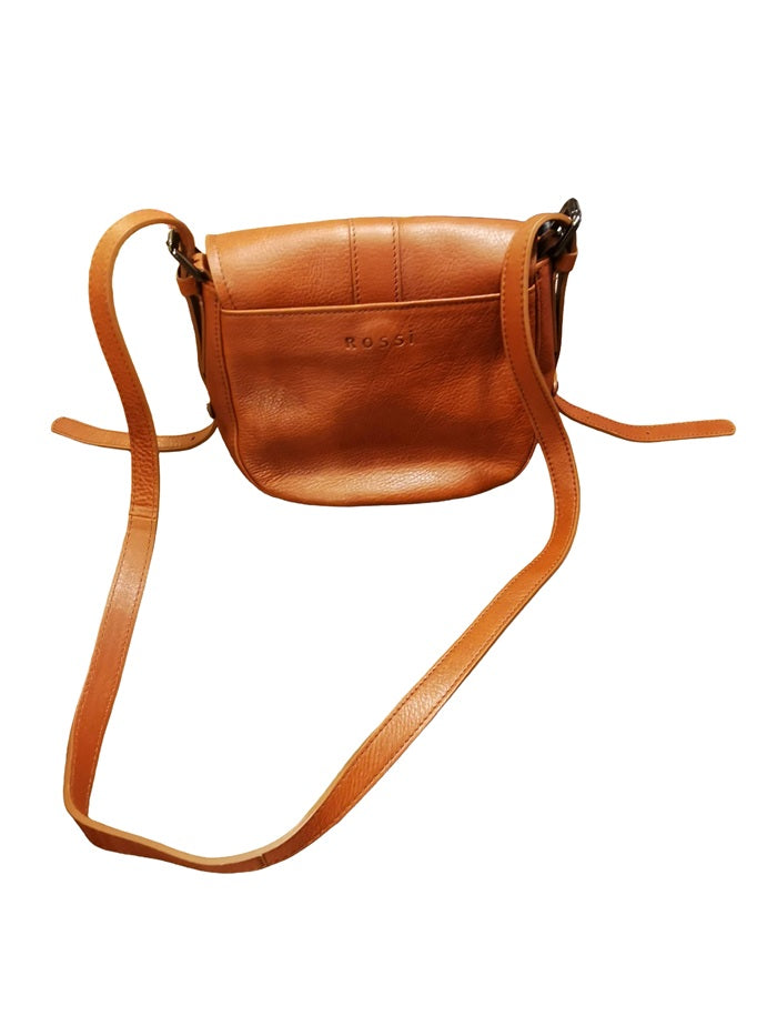 Small Leather Bag Bruno Rossi R317 Brandy