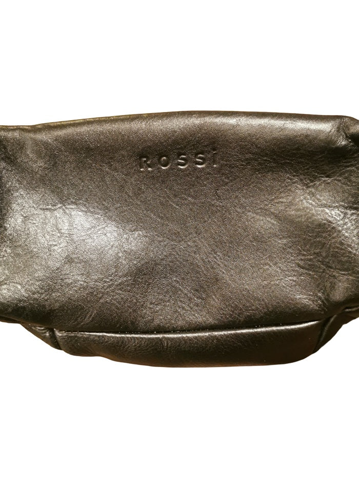 Marsupio grande in pelle Bruno Rossi RH42 Nero