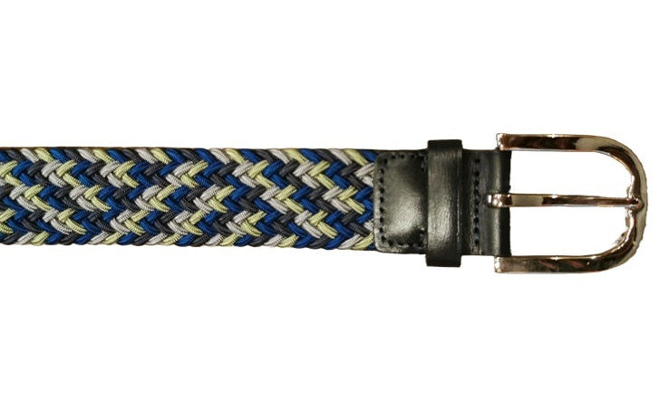 Cintura elasticizzata Pelletteria Allegrini Filippo S37 Bluette