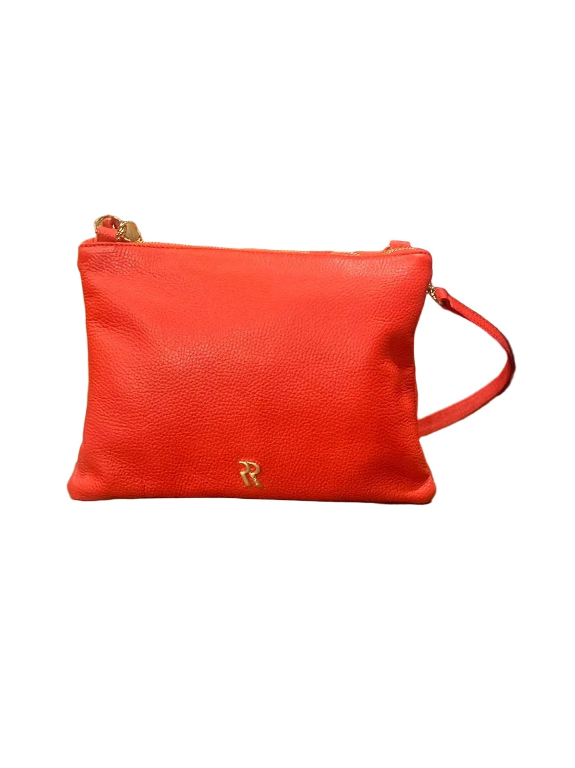 Pochette in pelle martellata Bruno Rossi ML226 Rosso