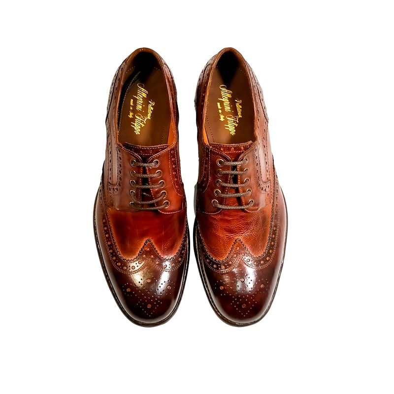 Scarpa da uomo in pelle Pelletteria Allegrini A628 Coker