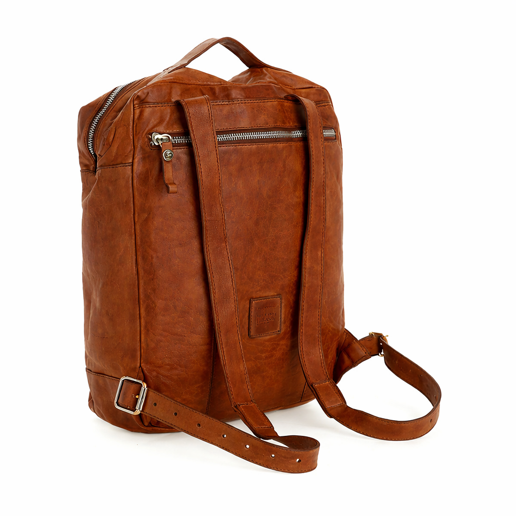 Leather backpack MELOGRANO Campomaggi C044670ND X2298 Cognac
