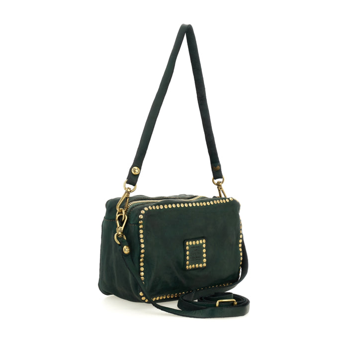 Bauletto Moira in pelle con borchie Campomaggi C026320ND X2885 Nero