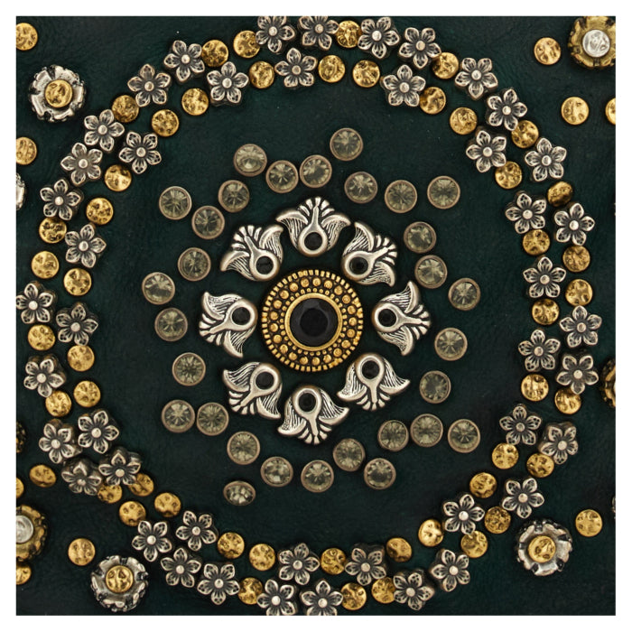 Leather bag with studs Moira Campomaggi C026320ND X2885 black