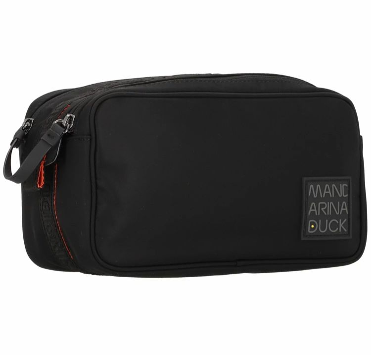 Fabric beauty case Warrior Mandarina Duck P10CXN03 Black