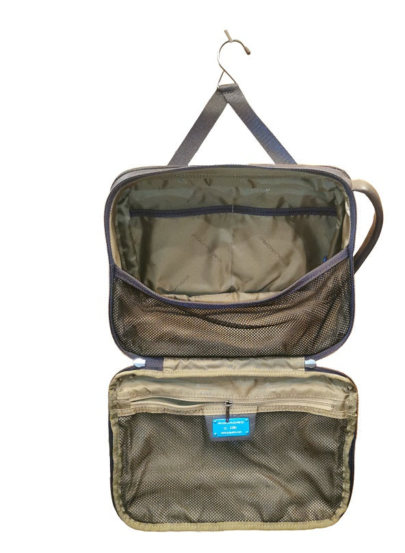 Travelling beauty case with hook Piquadro BY6148BR2 Blue