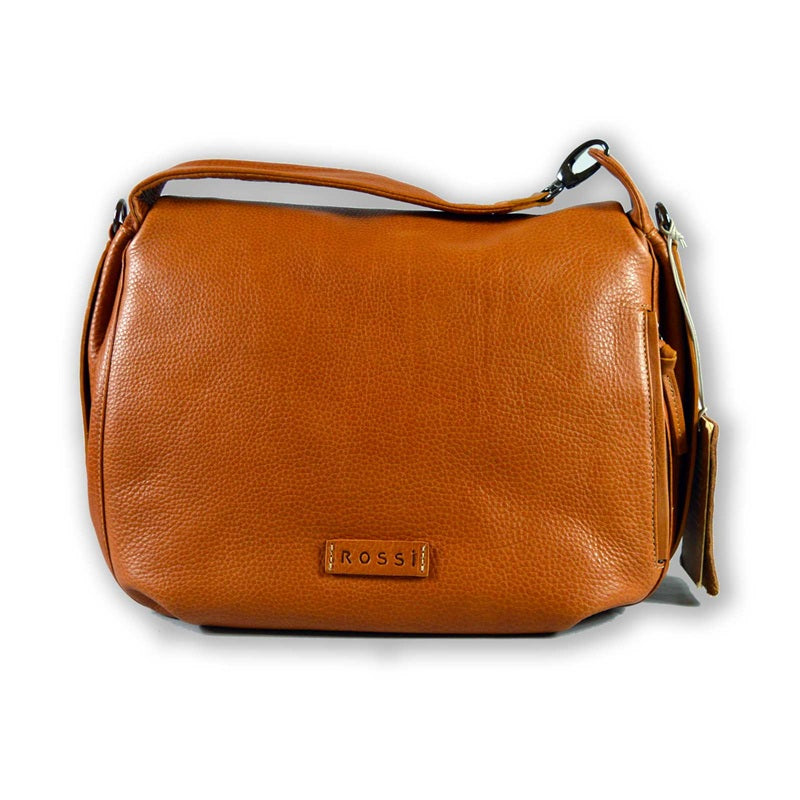 Borsa a mano in pelle con tracolla Bruno Rossi R76/G vacchetta
