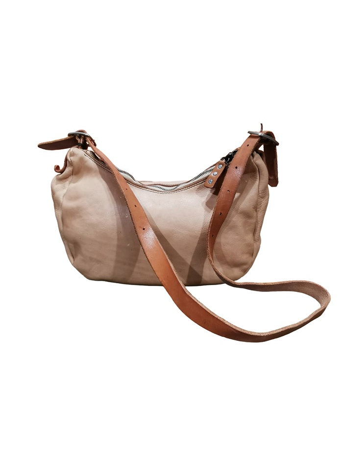Borsa a spalla con tracolla in pelle Pelletteria Allegrini Filippo 1644 Beige