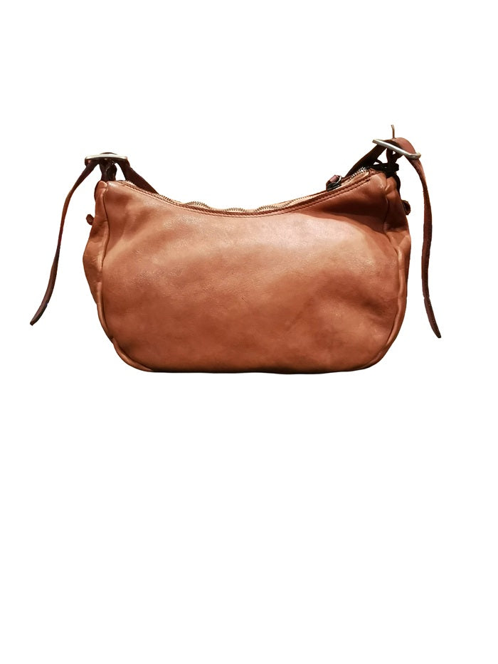 Borsa a spalla con tracolla in pelle Pelletteria Allegrini Filippo 1644 Cognac