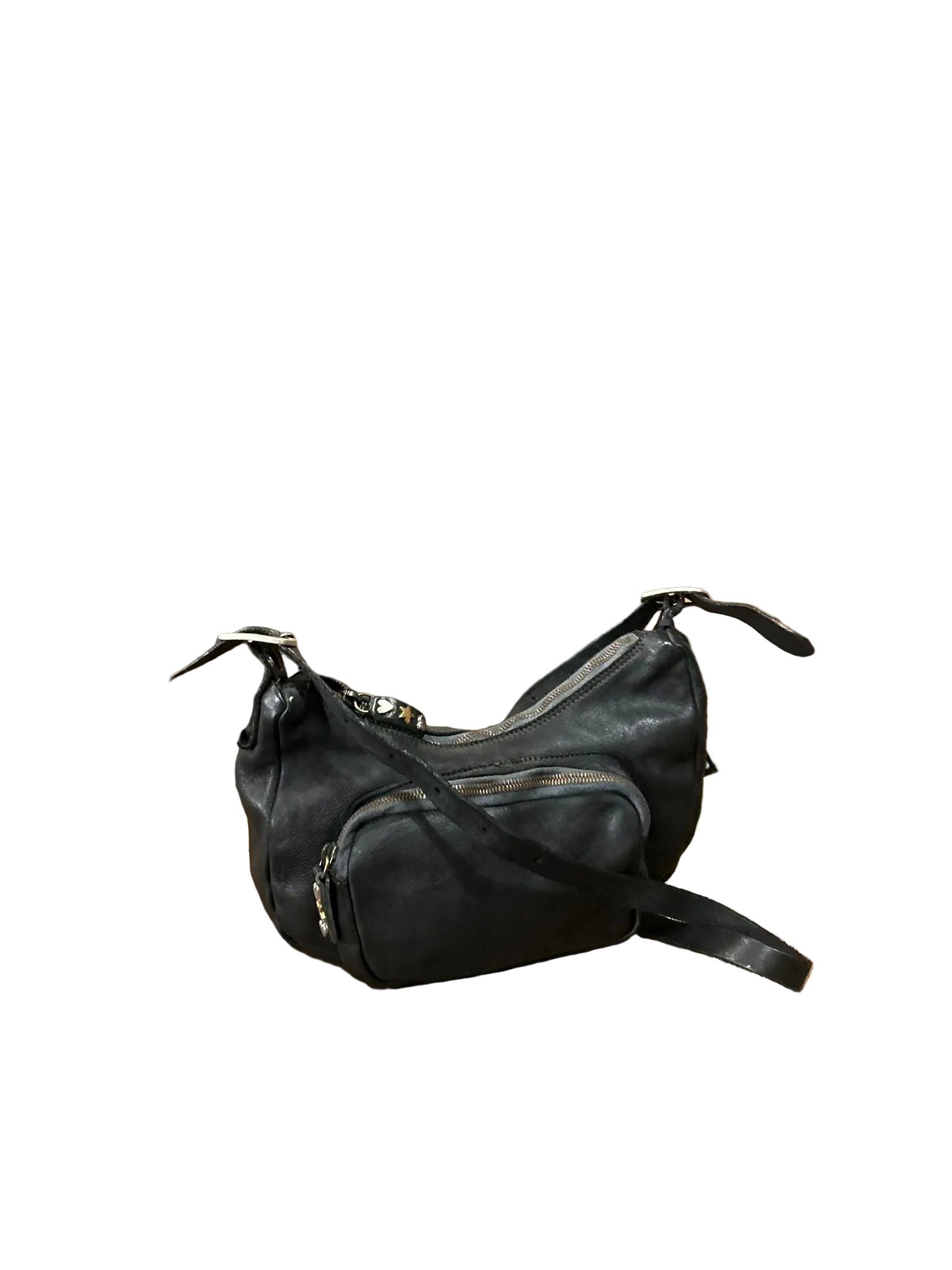 Borsa a spalla con tracolla in pelle Pelletteria Allegrini Filippo 1644 Nero