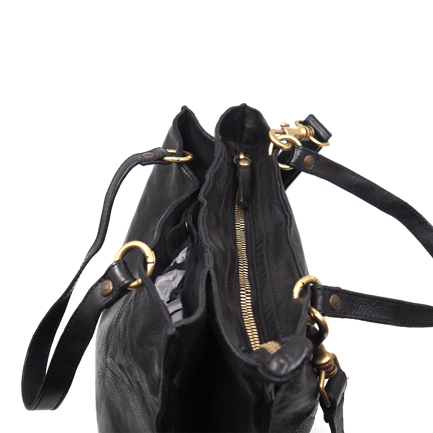 Borsa a tracolla in pelle Campomaggi C040870ND X0001 MORO