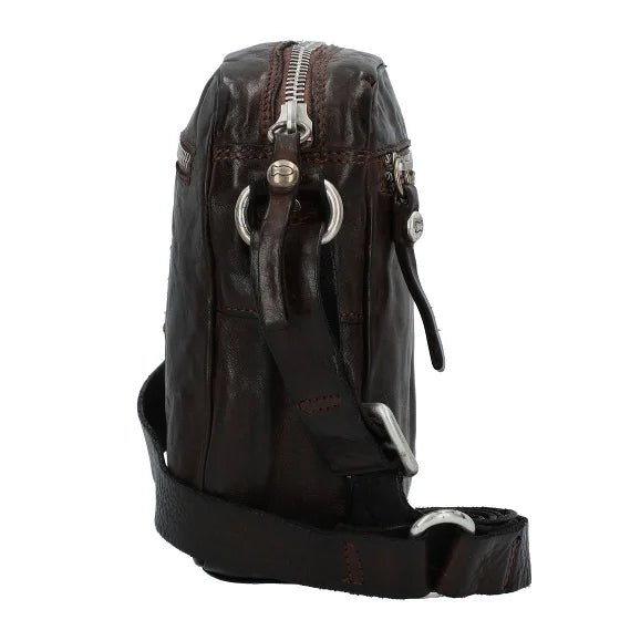 Borsa a tracolla in pelle Campomaggi C038130ND X2298 moro - Pelletteria Allegrini