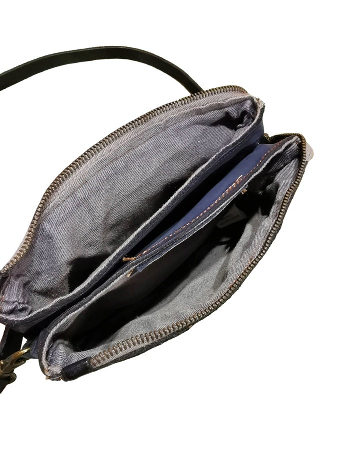 Borsa a tracolla in pelle Pelletteria Allegrini Filippo 1367 Blu