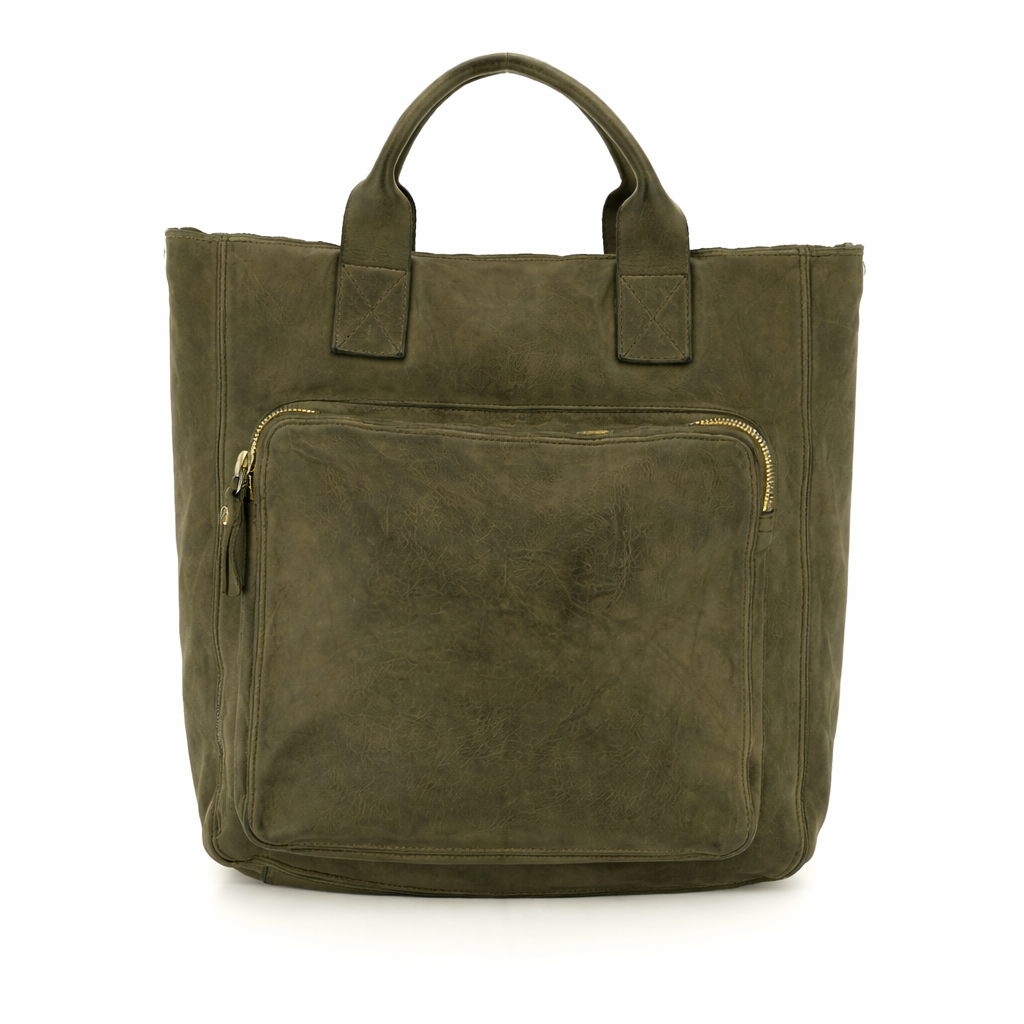 Borsa Arenite in pelle Campomaggi C041170ND X2298 v.militare