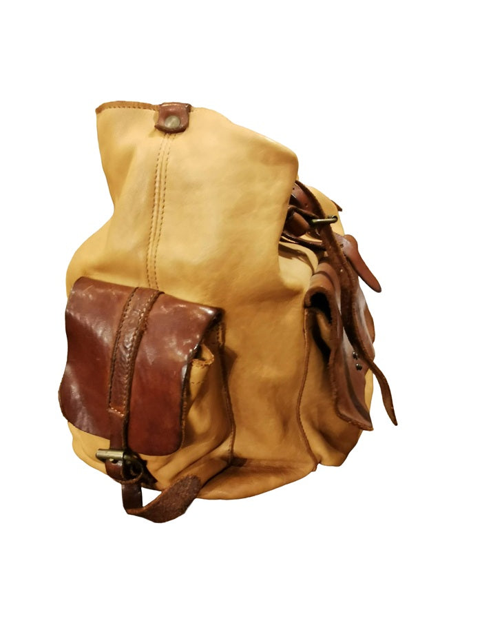 Borsa con doppi manici in pelle Pelletteria Allegrini Filippo 1573 Cognac