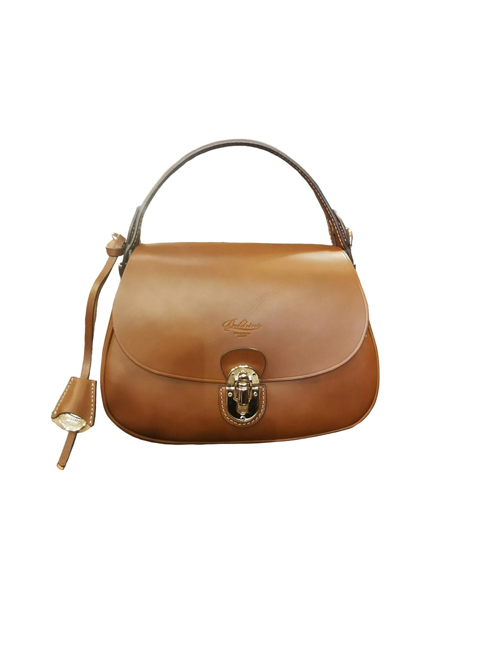 Borsa con manico e tracolla in pelle Boldrini 07610 Golden