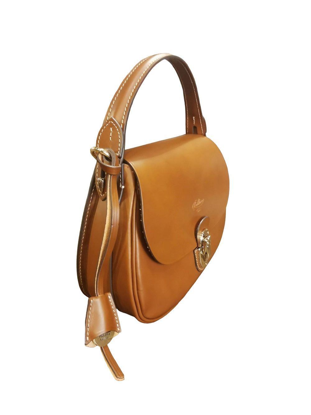 Borsa con manico e tracolla in pelle Boldrini 07610 Golden