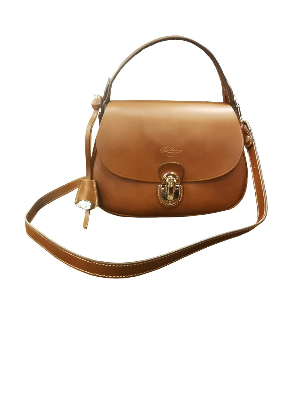 Borsa con manico e tracolla in pelle Boldrini 07610 Golden