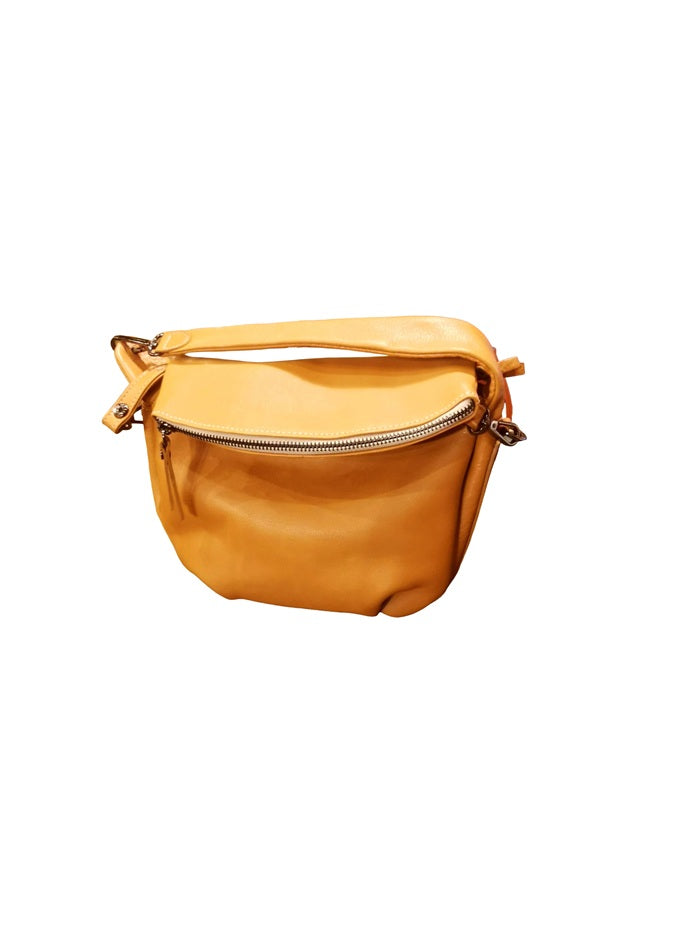 Borsa con tracolla in pelle Bruno Rossi R76/P Biscotto