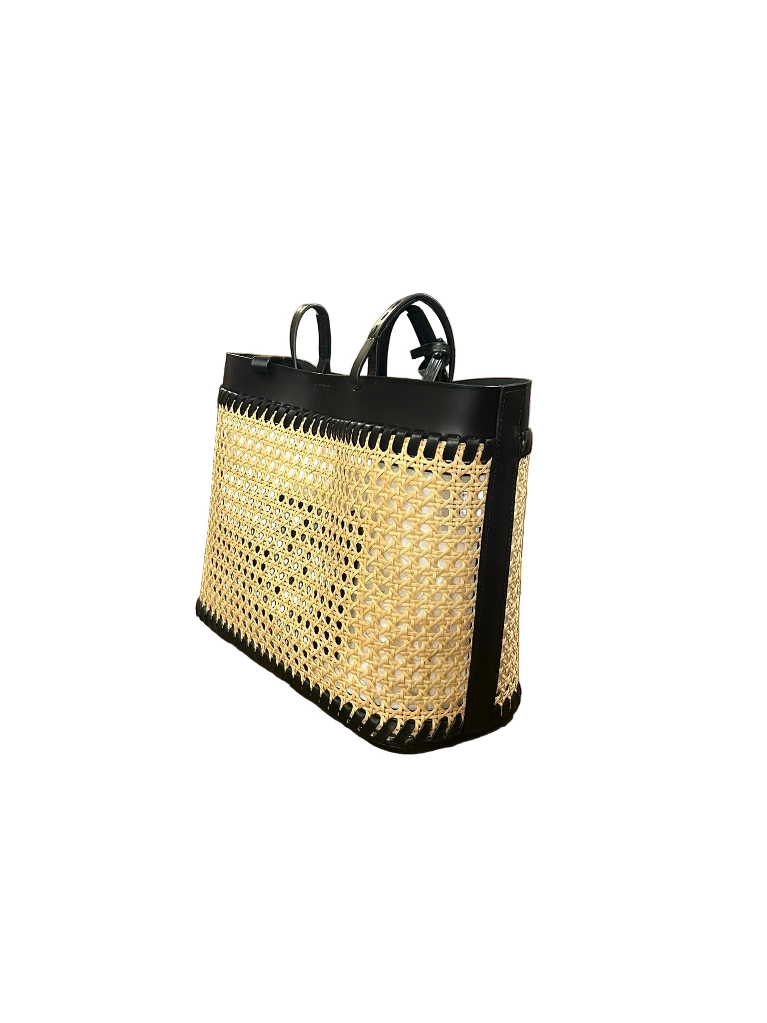 Borsa di Rafia Vienna Boldrini 05368 nero - Pelletteria Allegrini