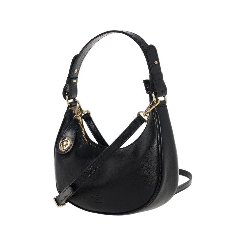 Borsa in pelle c/tracolla I Medici 63/1475 nero