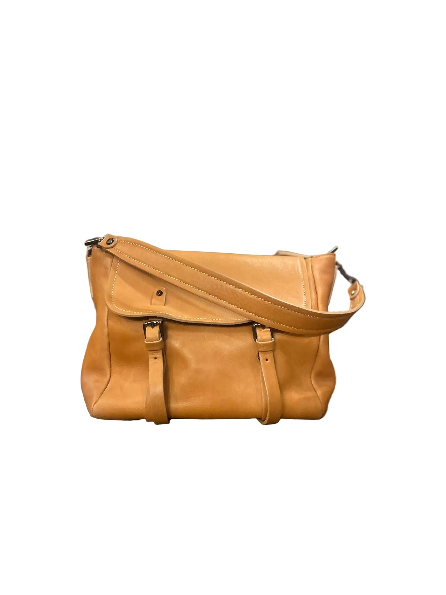 Borsa in pelle con doppio manico Bruno Rossi R319 Biscotto