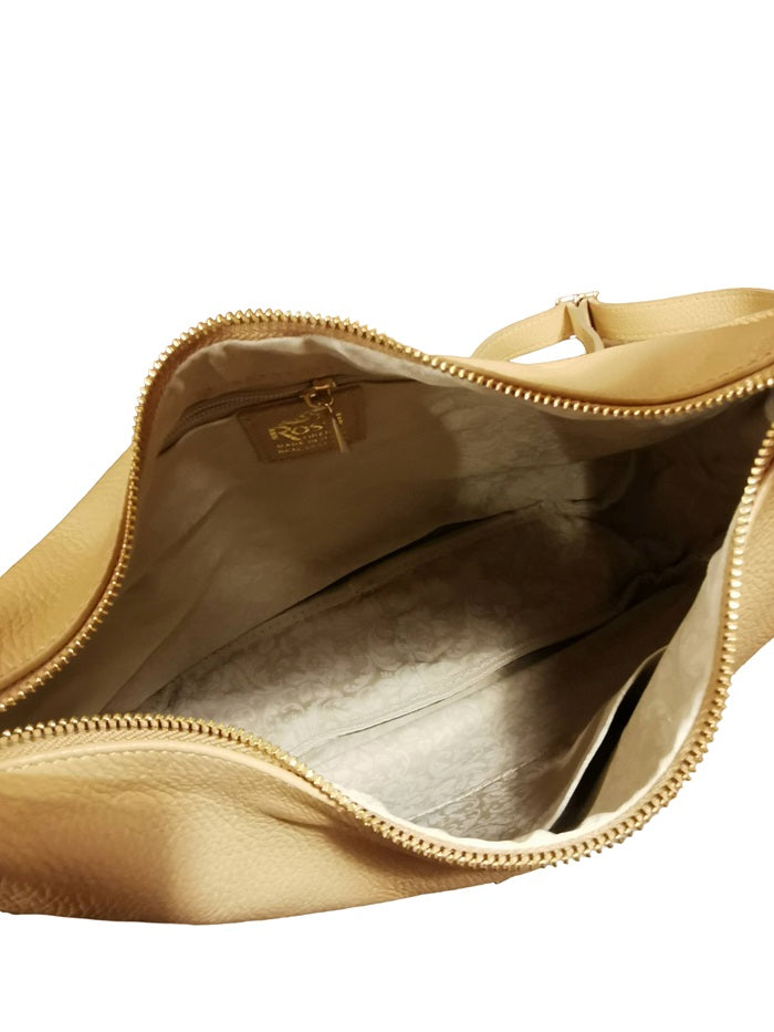 Borsa in pelle con nodo ML227/G Biscotto