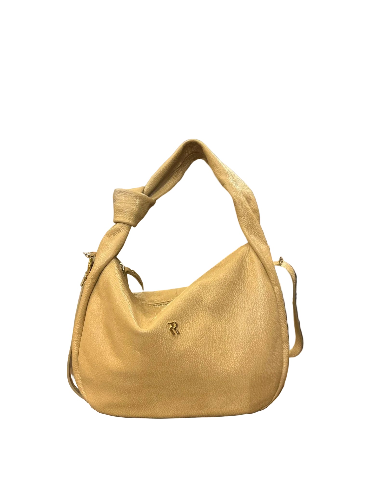 Borsa in pelle con nodo ML227/G Biscotto