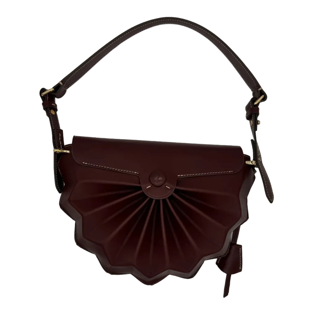 Borsa, realizzata interamente in pelle, della linea Origami, di Boldrini Selleria.