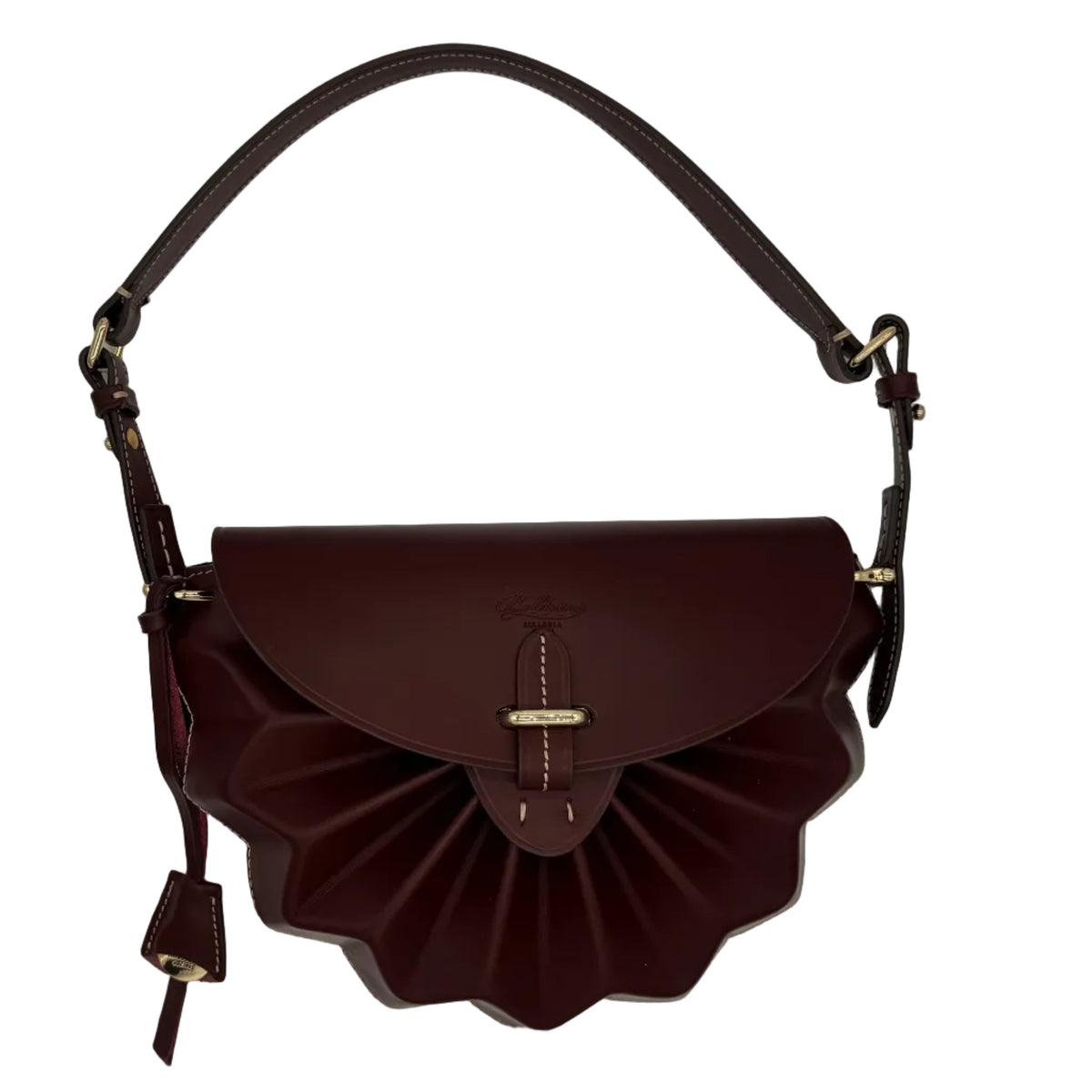 Borsa, realizzata interamente in pelle, della linea Origami, di Boldrini Selleria.