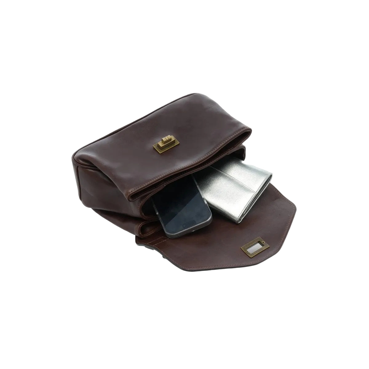 Borsa in pelle I Medici 63/652 caffè