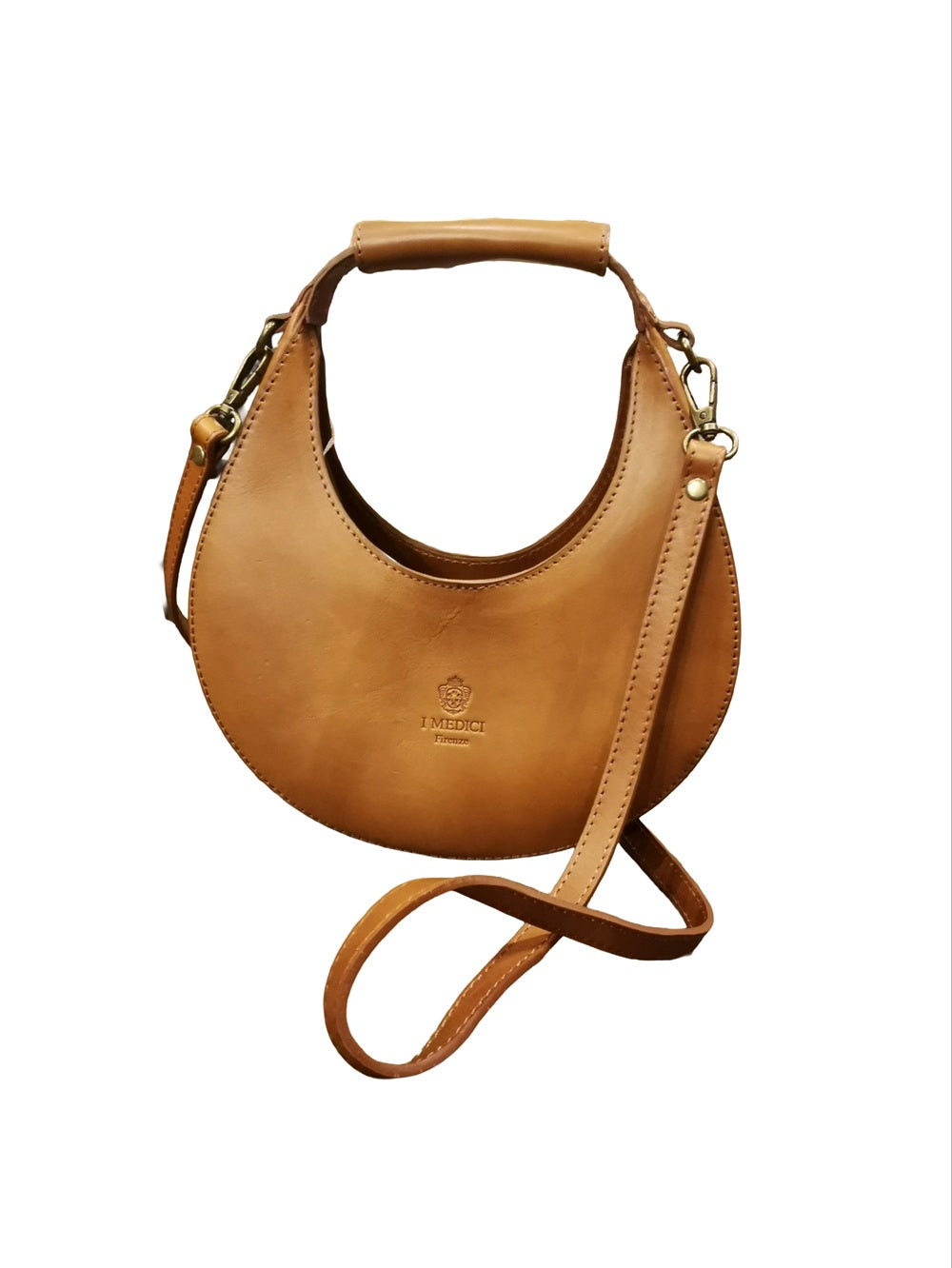 Borsa in pelle piccola c/tracolla I Medici 63/1085/3 Marrone